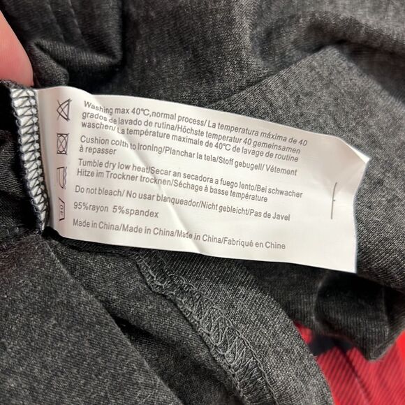 Ekaoer Gray and white Moose print holiday pajama set for women size large NWT - Picture 14 of 15